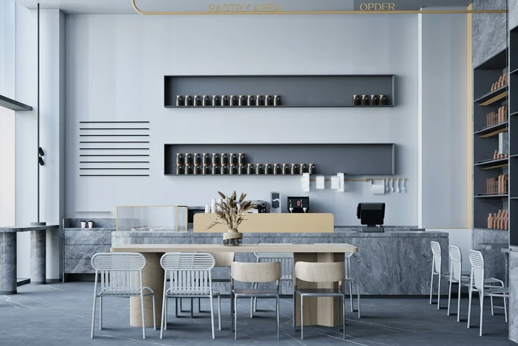 Inside a newly refurbished pastry business